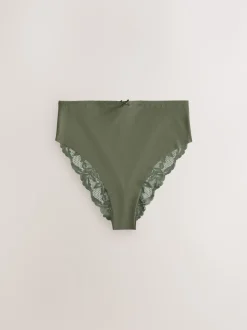 Next vert - No VPL Lace Back Briefs 5 Pack Jambe haute taille haute