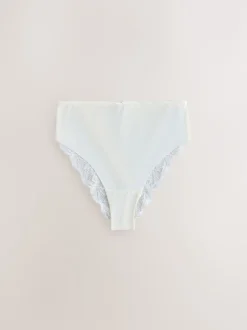 Next vert - No VPL Lace Back Briefs 5 Pack Jambe haute taille haute