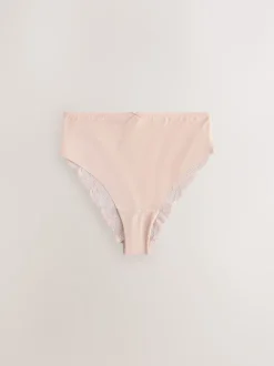 Next vert - No VPL Lace Back Briefs 5 Pack Jambe haute taille haute