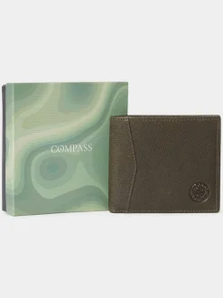 Osprey London Vert - portefeuille en cuir The Compass Card Best
