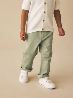 Next - Pantalon chino extensible (3mois-7ans) vert Discount
