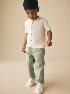 Next - Pantalon chino extensible (3mois-7ans) vert Discount