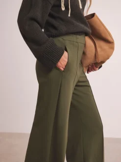 JD Williams Vert - Pantalons Jambe large Anthology By Premium Ponte