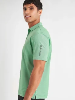 Calvin Klein Golf - Polo Uni Vert Discount