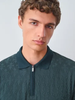 Next Vert - Polos chics à col zippé Best