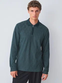 Next Vert - Polos chics à col zippé Best