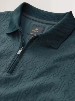 Next Vert - Polos chics à col zippé Best