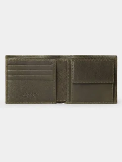 Osprey London Vert - Portefeuille The Compass en cuir Clearance