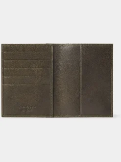 Osprey London Vert - Porte-passeport en cuir The Compass Sale