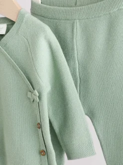 Next vert - Pull et Leggings en maille bébé Ensemble 2 pièces (0mois-2ans)