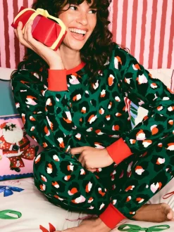 Eleanor Bowmer Vert - Pyjama 100% coton Outlet