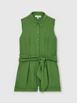 Reiss Vert - Millie Ceinturé Beach Cover-Up Combinaison Best
