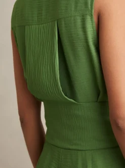 Reiss Vert - Millie Ceinturé Beach Cover-Up Combinaison Best