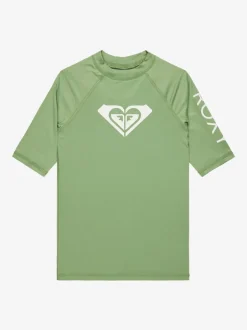 Roxy Vert - Girls Wholehearted à logo à manches courtes Outlet