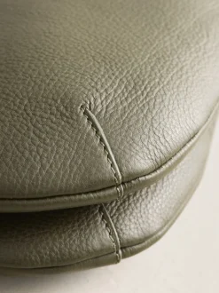 Next Vert - Sac à bandoulière en cuir avec scoop Best