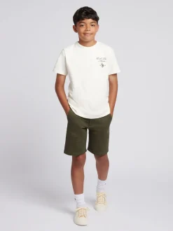 U.S. Polo Assn - Short chino classique US Polo Assn Vert Discount
