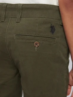 U.S. Polo Assn - Short chino classique US Polo Assn Vert Discount