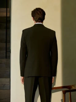 Next Vert - Slim Fit (Slim Fit) - Veste de costume Coupe ajustée Motion Flex Mélange en laine Clearance