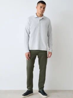 Next - Slim Fit (Slim Fit) - Jeans stretch de confort Vert Sale