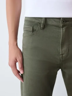 Next - Slim Fit (Slim Fit) - Jeans stretch de confort Vert Sale