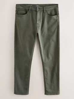 Next - Slim Fit (Slim Fit) - Jeans stretch de confort Vert Sale