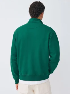 Next Vert - Sweat-shirt à col zippé à imprimé graphique simple Best