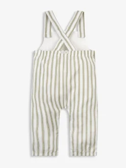 The Little Tailor Vert - Ensemble salopette et t-shirt tissé bébé Best