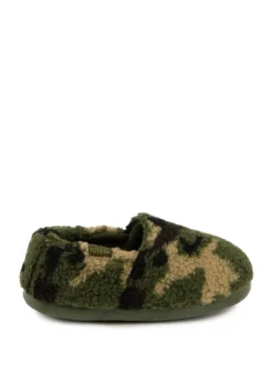 Totes Vert - Vert Short Full Back Fleece Winter Slippers New