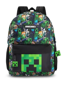 Vanilla Underground Vert - Sac à dos Minecraft Boys Creeper And Zombie imprimé sur l’ensemble Outlet