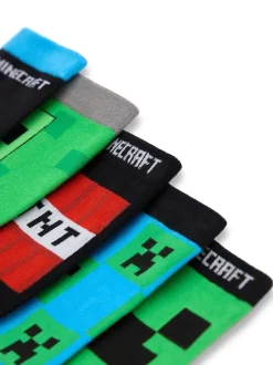 Vanilla Underground Vert - Lot de 5chaussettes au mollet Minecraft TANT Clearance