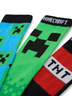 Vanilla Underground Vert - Lot de 5chaussettes au mollet Minecraft TANT Clearance