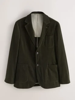 Next Vert - Veste de costume décontractée en velours côtelé Online