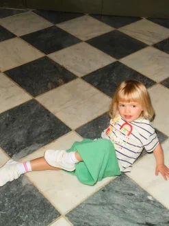 Next Vert arc-en-ciel - Ensemble haut à manches courtes et pantalon barillet (3mois-7ans) Clearance