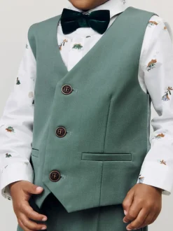 Next Vert avec dinosaure - Ensemble Gilet, Chemises, Pantalons et nœud papillon (3mois à9ans) Online