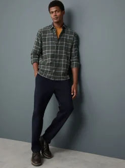 Next Vert Blackwatch - Chemise Oxford ajustée Easy Iron Button Down New