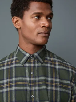 Next Vert Blackwatch - Chemise Oxford ajustée Easy Iron Button Down New