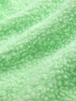 Next Vert citron - Sweat-shirt à capuche doux Borg à manches longues Best