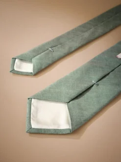 Next Vert clair - Signature Made In Italie Imprimé Mélange Look Cravate