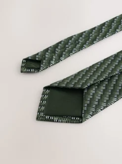 Next - Cravate de modèle Vert et blanc