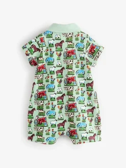 Next Vert Farm à col - Barboteuse Kidston 100% Cotton Cath Online