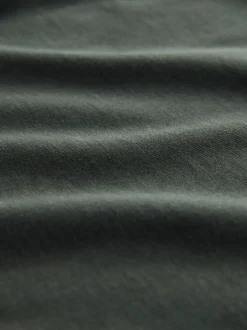 Next - Ajustement régulier - T-shirt Essential Col rond en coton Vert foncé Sale