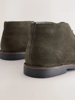 Next - Bottes de désert de Suede vert foncé New