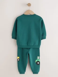 Next vert foncé - Ensemble Sweat-shirt et Joggings à Col rond (3mois7ans) (3mois7ans) Hot
