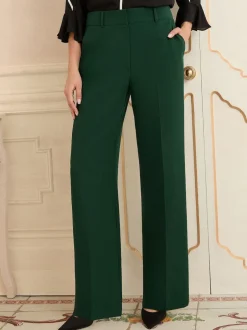 Love & Roses - Pantalons amples Vert forêt Clearance