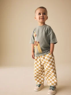 Next - T-shirt appliqué Manches courtes (3mths-7yrs) Vert girafe Online