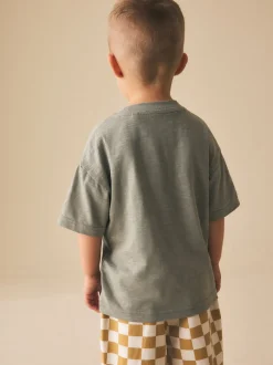 Next - T-shirt appliqué Manches courtes (3mths-7yrs) Vert girafe Online