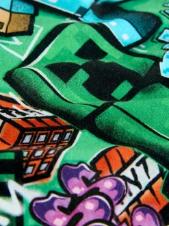 Next Vert imprimé sur l’ensemble - Chemise Minecraft en jersey à manches courtes (3-16ans) Sale