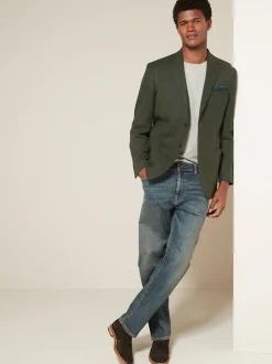 Next Vert kaki - Ajustement régulier - Blazer intelligent texturé Online