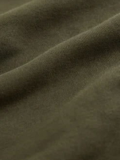 Next - Ajustement régulier - Sweat-shirt épais à Col rond riche en coton Vert kaki