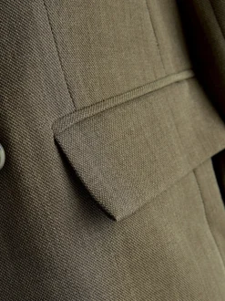 Next Vert kaki - Blazer croisé décontracté Online